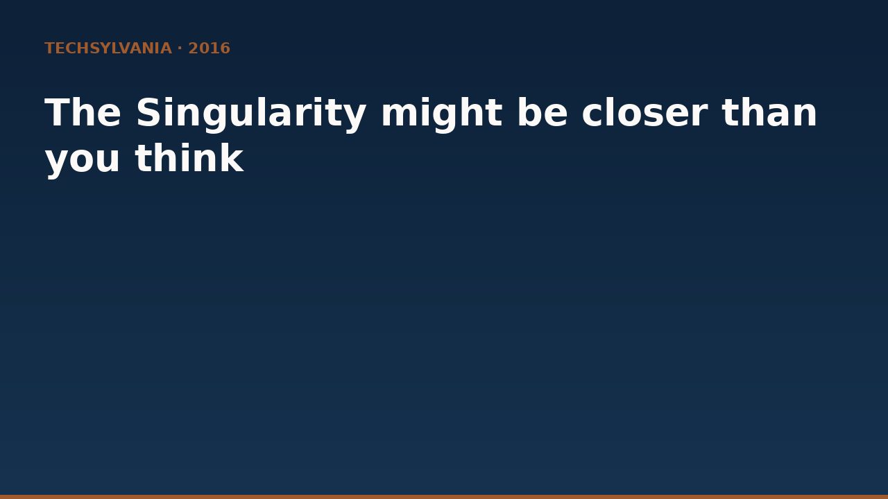 Fabian Westerheide: The Singularity might be closer than you think